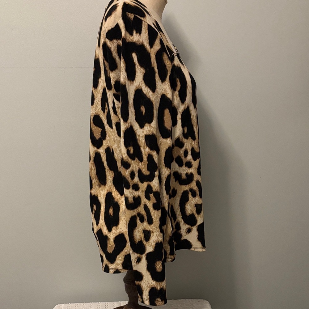 H&M Leopard Print Tunic Top - Black and Brown - Picture 2 of 5